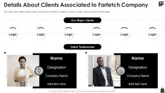 Farfetch funding elevator pitch deck ppt template