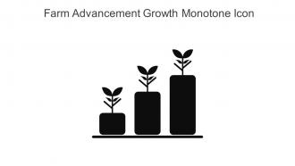 Farm Advancement Growth Monotone Icon In Powerpoint Pptx Png And Editable Eps Format
