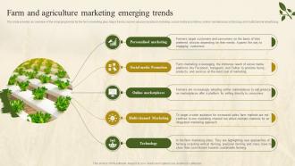 Farm And Agriculture Marketing Emerging Trends Farm Marketing Plan To Increase Profit Strategy SS