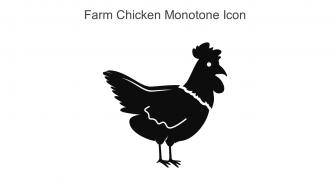 Farm Chicken Monotone Icon In Powerpoint Pptx Png And Editable Eps Format