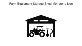 Farm Equipment Storage Shed Monotone Icon In Powerpoint Pptx Png And Editable Eps Format