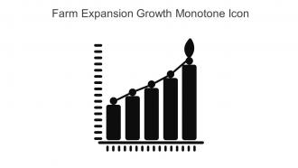 Farm Expansion Growth Monotone Icon In Powerpoint Pptx Png And Editable Eps Format