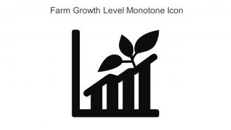 Farm Growth Level Monotone Icon In Powerpoint Pptx Png And Editable Eps Format