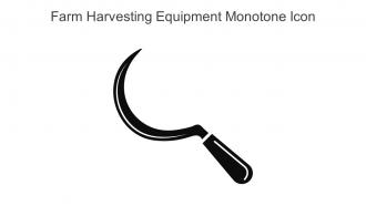Farm Harvesting Equipment Monotone Icon In Powerpoint Pptx Png And Editable Eps Format