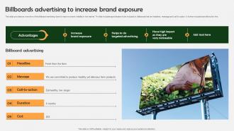 Farm Produce Marketing Approach Billboards Advertising To Increase Brand Exposure Strategy SS V