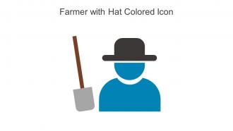 Farmer With Hat Colored Icon In Powerpoint Pptx Png And Editable Eps Format