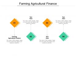 Farming agricultural finance ppt powerpoint presentation slides design templates cpb