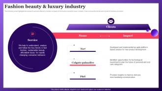 Fashion Beauty And Luxury Industry Data Insights Company Profile CP SS V