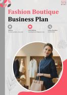 Fashion Boutique Business Plan Pdf Word Document