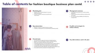 Fashion Boutique Business Plan Powerpoint Presentation Slides Ideas Impactful