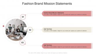 Fashion Brand Mission Statements In Powerpoint And Google Slides Cpb