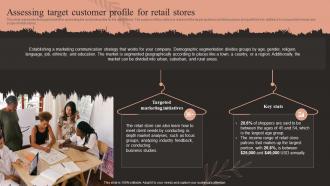 Fashion Business Plan Assessing Target Customer Profile For Retail Stores BP SS