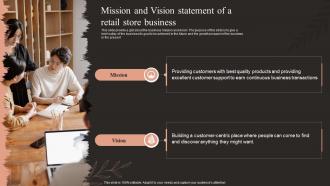 Fashion Business Plan Mission And Vision Statement Of A Retail Store Business BP SS