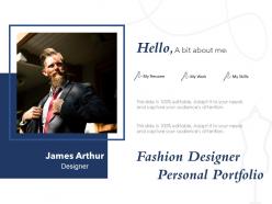 Fashion designer personal portfolio