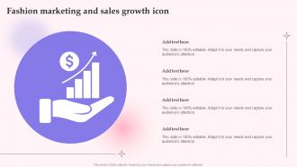 Fashion Marketing And Sales Growth Icon