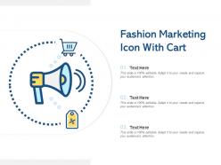 Fashion marketing icon with cart