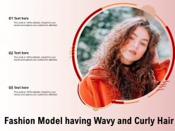 Fashion Model Having Wavy And Curly Hair