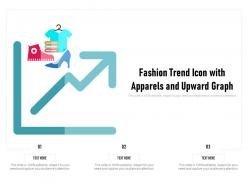 Fashion Trend Icon With Apparels And Upward Graph