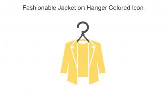 Fashionable Jacket On Hanger Colored Icon In Powerpoint Pptx Png And Editable Eps Format