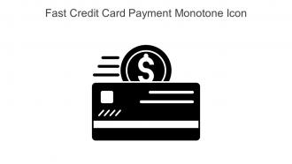 Fast Credit Card Payment Monotone Icon In Powerpoint Pptx Png And Editable Eps Format