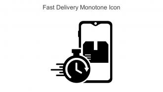 Fast Delivery Monotone Icon In Powerpoint Pptx Png And Editable Eps Format