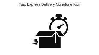 Fast Express Delivery Monotone Icon In Powerpoint Pptx Png And Editable Eps Format