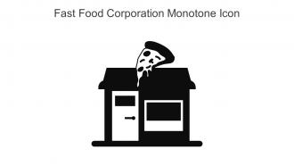 Fast Food Corporation Monotone Icon In Powerpoint Pptx Png And Editable Eps Format