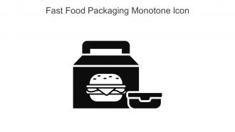 Fast Food Packaging Monotone Icon In Powerpoint Pptx Png And Editable Eps Format