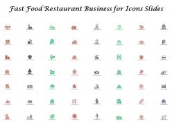 Fast food restaurant business for icons slides ppt powerpoint presentation professional slides