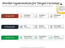 Fast food restaurant business market segmentation for target customer ppt powerpoint