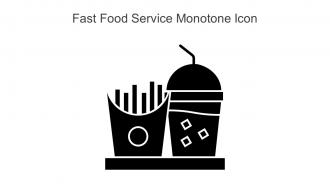 Fast Food Service Monotone Icon In Powerpoint Pptx Png And Editable Eps Format