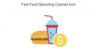 Fast Food Spending Colored Icon In Powerpoint Pptx Png And Editable Eps Format