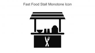 Fast Food Stall Monotone Icon In Powerpoint Pptx Png And Editable Eps Format