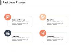 Fast loan process ppt powerpoint presentation gallery information cpb