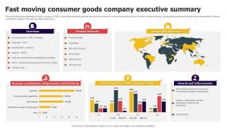 Fast Moving Consumer Goods Company Executive Summary