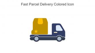 Fast Parcel Delivery Colored Icon in powerpoint pptx png and editable eps format