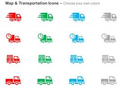 Fast shipping time bound delivery marketing ppt icons graphics