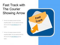 Fast Track With The Courier Showing Arrow