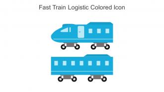 Fast Train Logistic Colored Icon In Powerpoint Pptx Png And Editable Eps Format