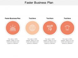 Faster business plan ppt powerpoint presentation outline show cpb