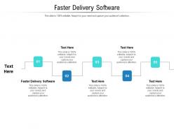 Faster delivery software ppt powerpoint presentation infographics slide cpb