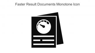 Faster Result Documents Monotone Icon In Powerpoint Pptx Png And Editable Eps Format
