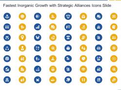 Fastest Inorganic Growth With Strategic Alliances Icons Slide