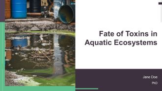Fate Of Toxins In Aquatic Ecosystems PPT Presentation AT