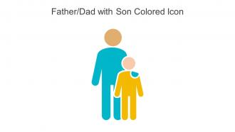Father Dad With Son Colored Icon In Powerpoint Pptx Png And Editable Eps Format