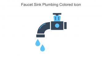 Faucet Sink Plumbing Colored Icon In Powerpoint Pptx Png And Editable Eps Format