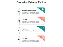 Favorable external factors ppt powerpoint presentation templates cpb