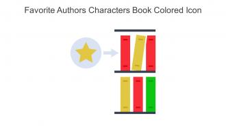 Favorite Authors Characters Book Colored Icon In Powerpoint Pptx Png And Editable Eps Format