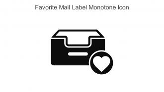 Favorite Mail Label Monotone Icon In Powerpoint Pptx Png And Editable Eps Format