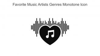 Favorite Music Artists Genres Monotone Icon In Powerpoint Pptx Png And Editable Eps Format